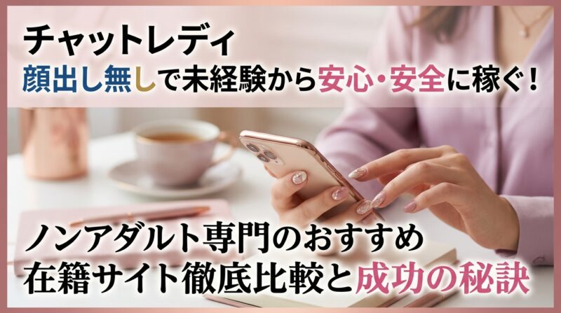 チャットレディ 顔出し無しで未経験から安心・安全に稼ぐ！ノンアダルト専門のおすすめ在籍サイト徹底比較と成功の秘訣