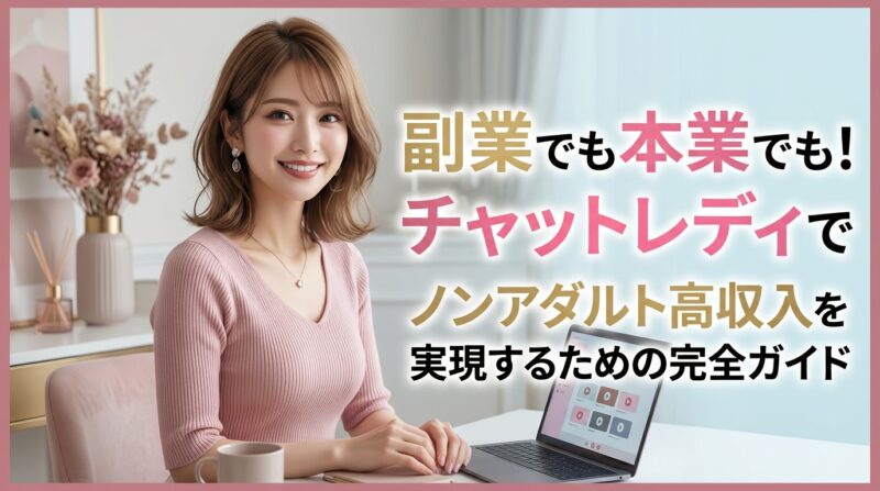 副業でも本業でも！チャットレディでノンアダルト高収入を実現するための完全ガイド