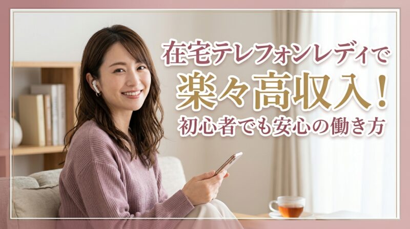 在宅テレフォンレディで楽々高収入！初心者でも安心の働き方