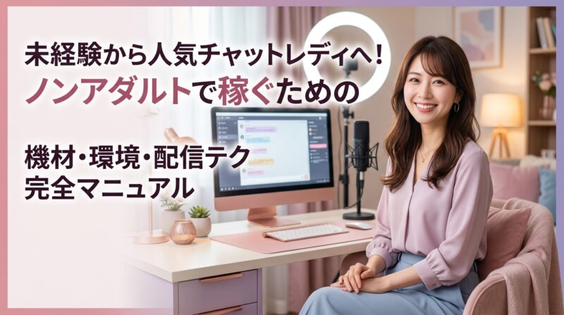本気で稼ぐ！ノンアダルトチャットレディで月収を劇的に伸ばす戦略完全解説ガイド
