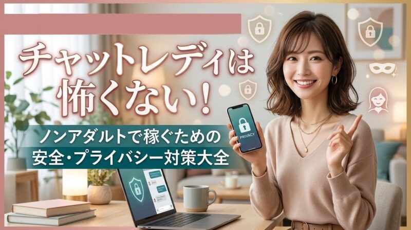 チャットレディは怖くない！ノンアダルトで稼ぐための安全・プライバシー対策大全