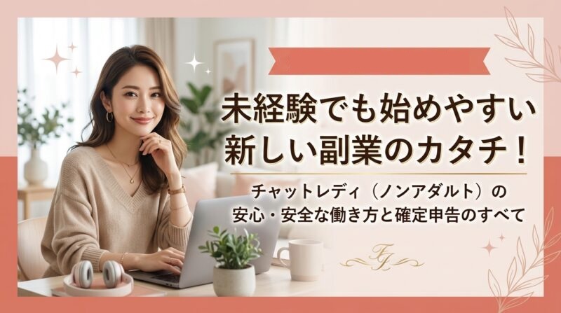 未経験でも始めやすい新しい副業のカタチ！チャットレディ（ノンアダルト）の安心・安全な働き方と確定申告のすべて